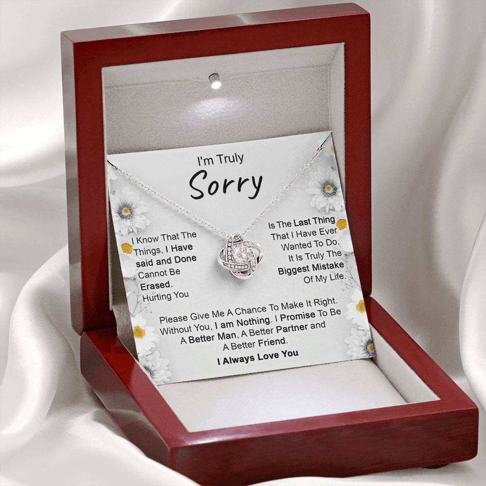 Iām Truly Sorry - Love Knot Necklace
