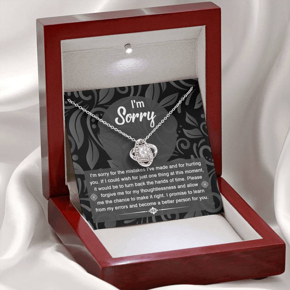 Sorry - Just One Thing - Love Knot Necklace