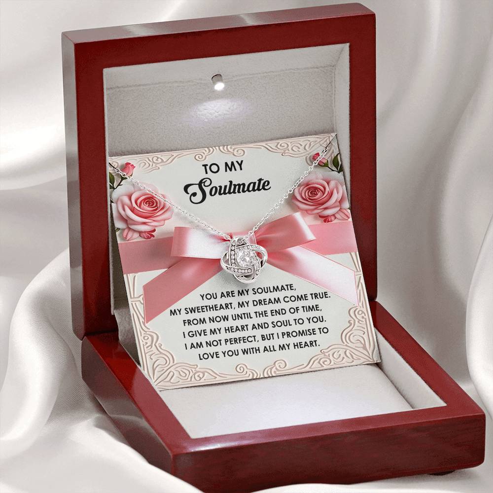 Soulmate - Heart And Soul - Love Knot Necklace