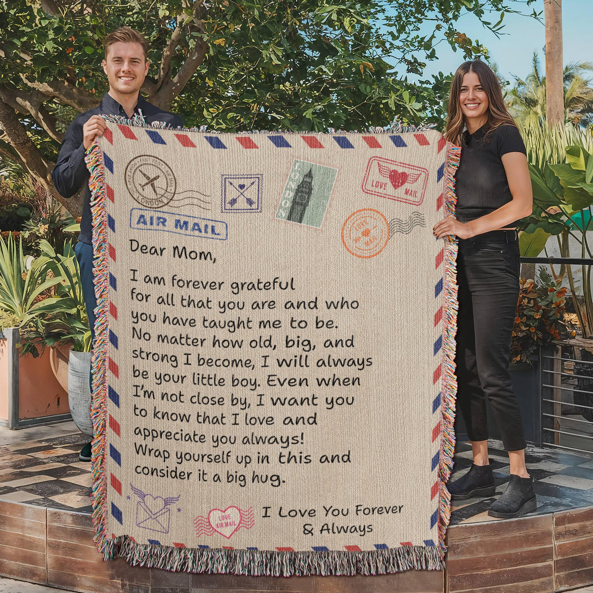 Dear Mom - Woven Blanket