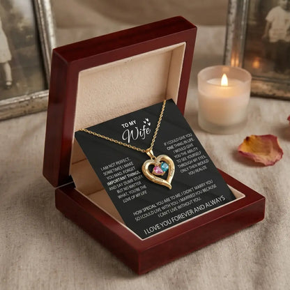 Always Yours - Birthstone Heart Necklace Gift