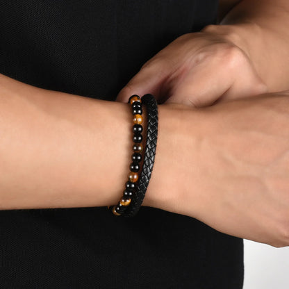To My Son - The Guardian - Tiger's Eye Bracelet Gift