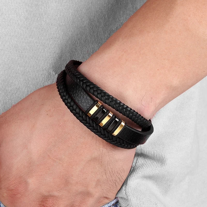 To My Son - Never Alone - Braided Bracelet Gift