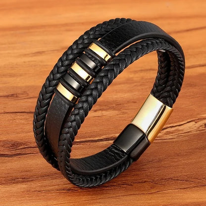 To My Son - Never Alone - Braided Bracelet Gift