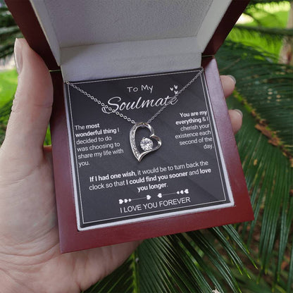 To My Soulmate - Share My Life - Forever Love Necklace