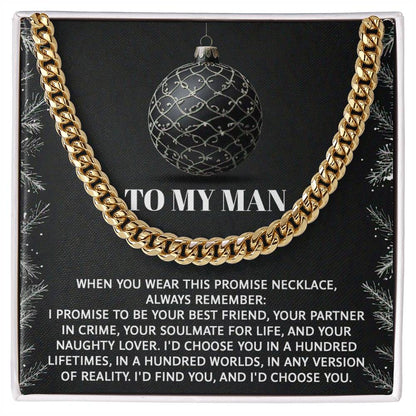 My Man - Naughty Lover - Cuban Chain Link Necklace