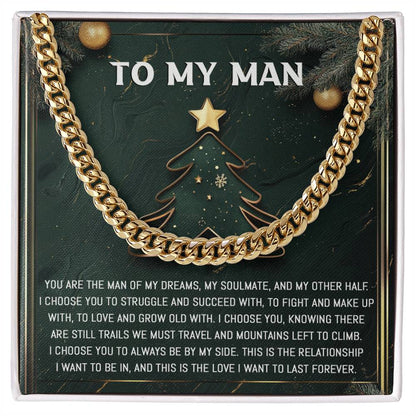 My Man - My Soulmate - Cuban Chain Link Necklace