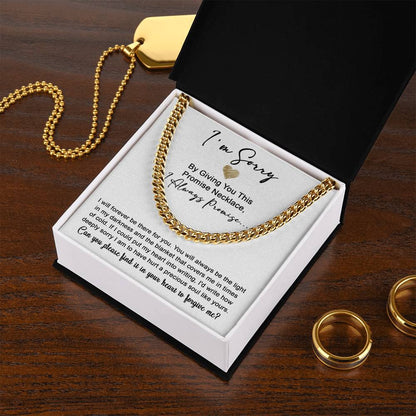 Sorry - Be The Light - Cuban Chain Link Necklace