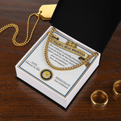 Boyfriend - Love And Support - Cuban Chain Link Necklace