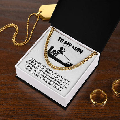 My Man - Next To Me - Cuban Chain Link Necklace