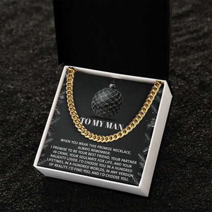 My Man - Naughty Lover - Cuban Chain Link Necklace