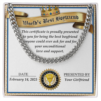 Boyfriend - Love And Support - Cuban Chain Link Necklace