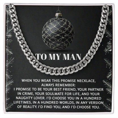 My Man - Naughty Lover - Cuban Chain Link Necklace