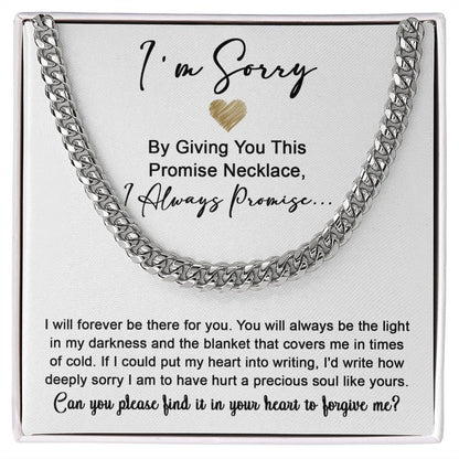 Sorry - Be The Light - Cuban Chain Link Necklace
