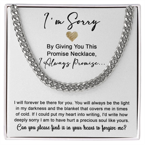 Sorry - Be The Light - Cuban Chain Link Necklace