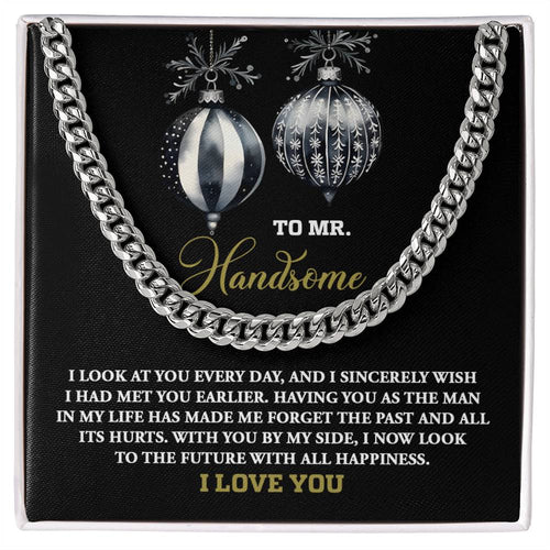My Man - On My Face - Cuban Chain Link Necklace
