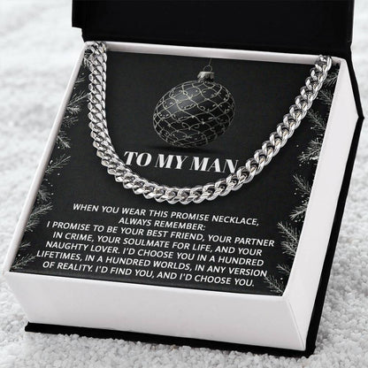 My Man - Naughty Lover - Cuban Chain Link Necklace