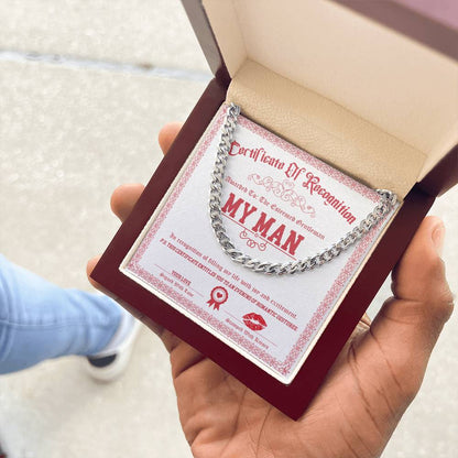 My Man - Esteemed Gentleman - Cuban Chain Link Necklace