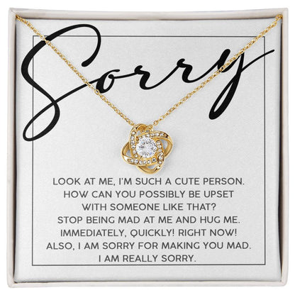 Sorry - Someone Like That - Love Knot Necklace