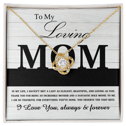 Mom - Loving As You - Love Knot Necklace