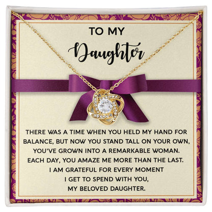 Daughter - Spend With You - Love Knot Necklace