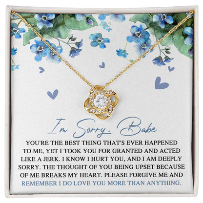 Sorry - More Than Anything - Love Knot Necklace