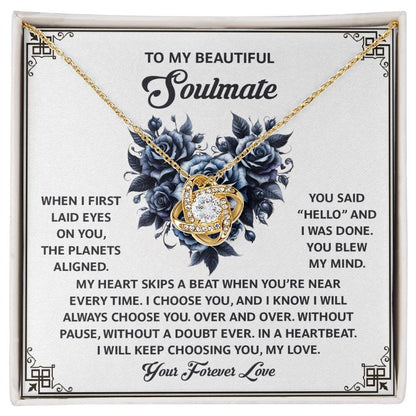Soulmate - Skips A Beat - Love Knot Necklace