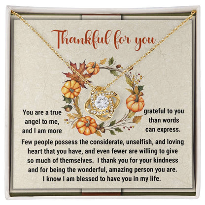 Thanksgiving - The Wonderful - Love Knot Necklace