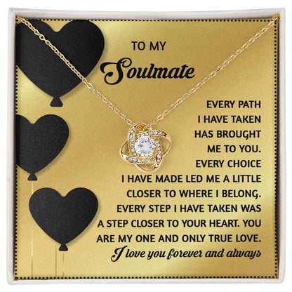 Soulmate - A Step Closer - Love Knot Necklace