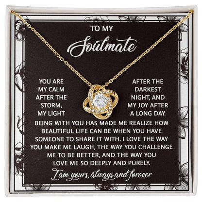 Soulmate - Deeply And Purely - Love Knot Necklace