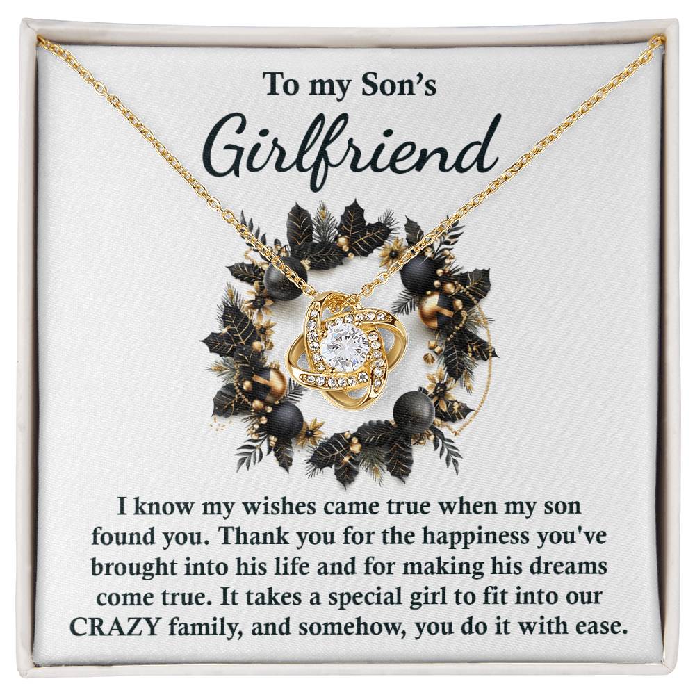 Son's Girlfriend - Found You - Love Knot Necklace