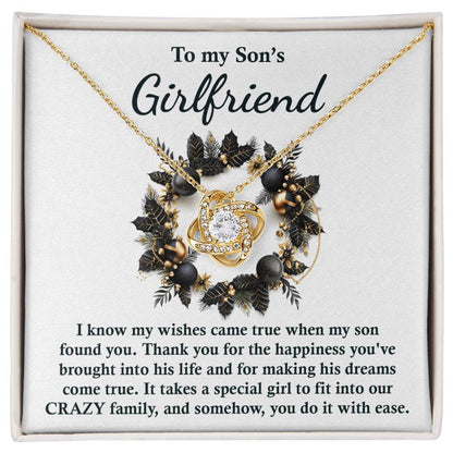 Son's Girlfriend - Found You - Love Knot Necklace