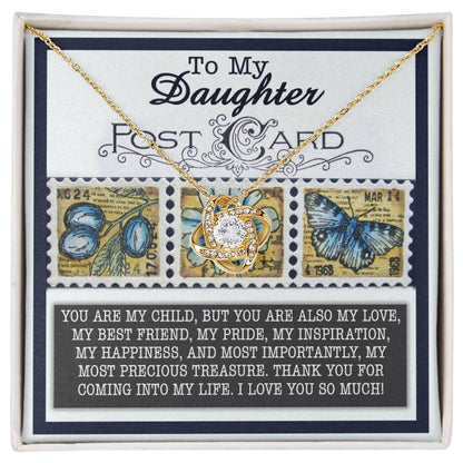 Daughter - Precious Treasure - Love Knot Necklace