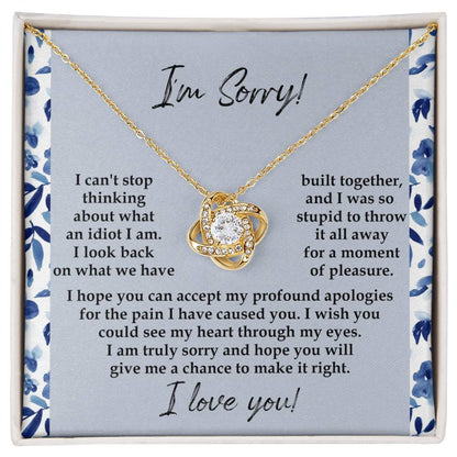 Sorry - Through My Eyes - Love Knot Necklace