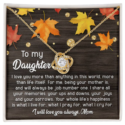 Daughter - Job Number One - Love Knot Necklace
