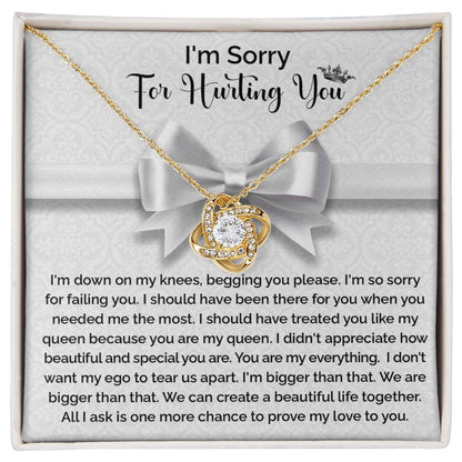 Sorry - My Queen - Love Knot Necklace