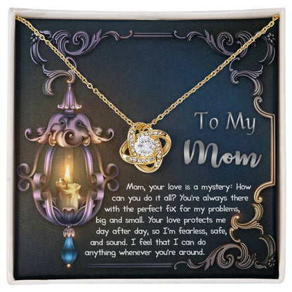 Mom - Love Is Mystery - Love Knot Necklace