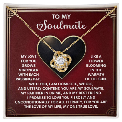 Soulmate - One True Love - Love Knot Necklace