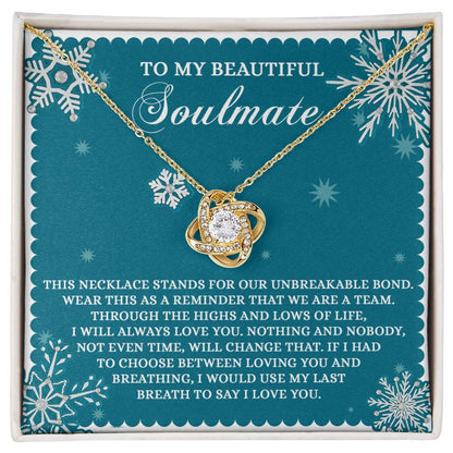 Soulmate - A Team - Love Knot Necklace
