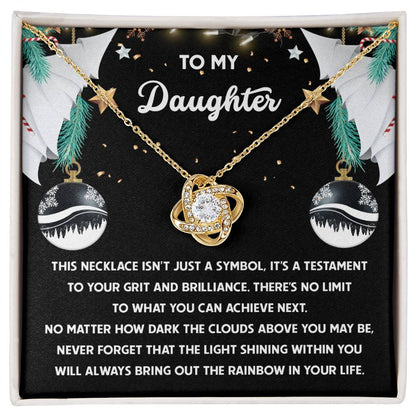 Daughter - The Rainbow - Love Knot Necklace