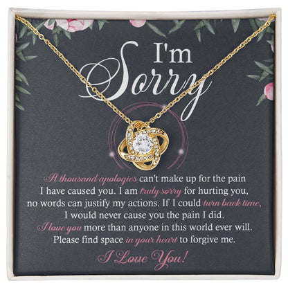 Sorry - World Ever Will - Love Knot Necklace
