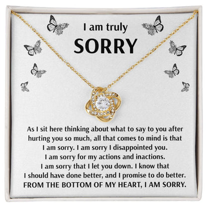 Sorry - Done Better - Love Knot Necklace