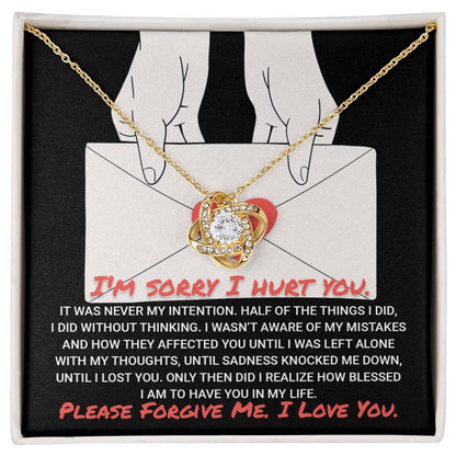 Sorry - Without Thinking - Love Knot Necklace