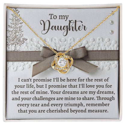 Daughter - Mine To Share - Love Knot Necklace