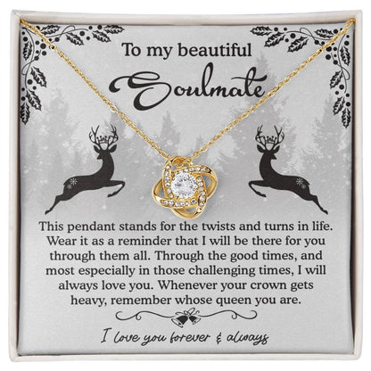 Soulmate - A Reminder - Love Knot Necklace