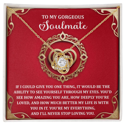 Soulmate - Through My Eyes - Love Knot Necklace