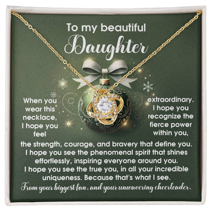 Daughter - Incredible Uniqueness - Love Knot Necklace