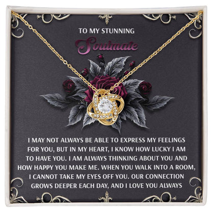 Soulmate - Eyes Off You - Love Knot Necklace