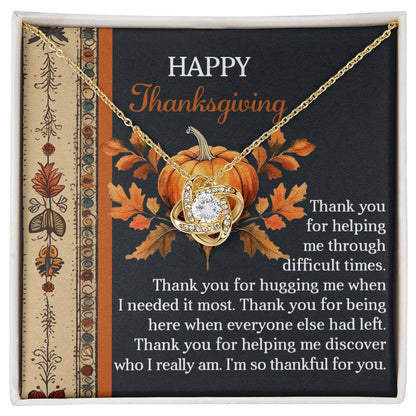 Thanksgiving - I Really Am - Love Knot Necklace