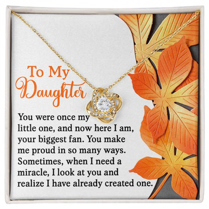 Daughter - Here I Am - Love Knot Necklace
